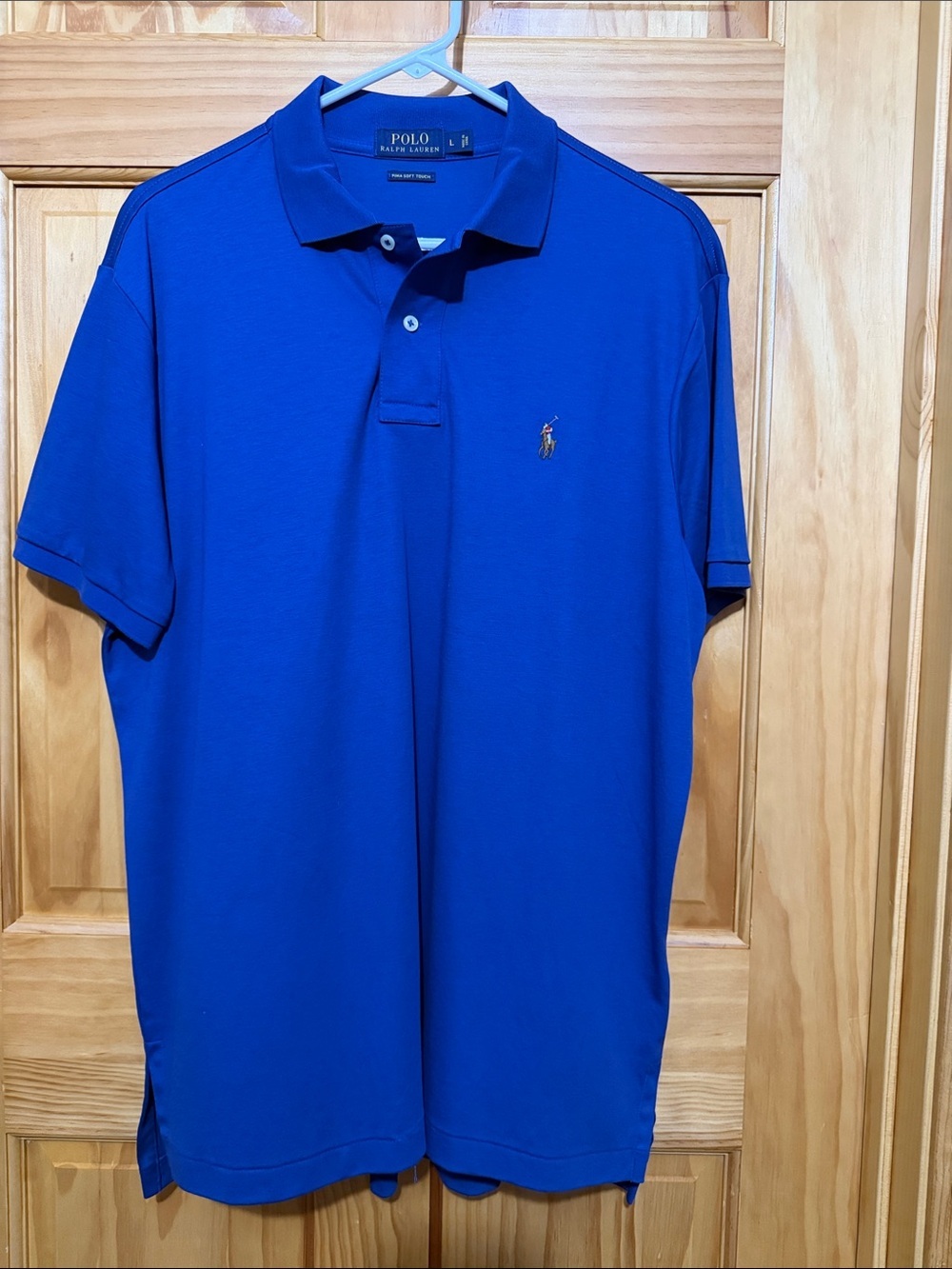 Polo by Ralph Lauren Men's Cobalt Blue Pima Cotton Polo Shirt